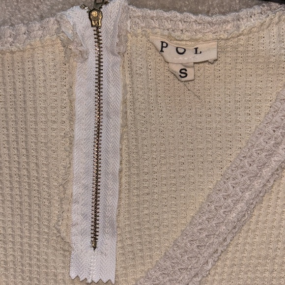 NEW POL waffle knit boho top oversized - Picture 7 of 12